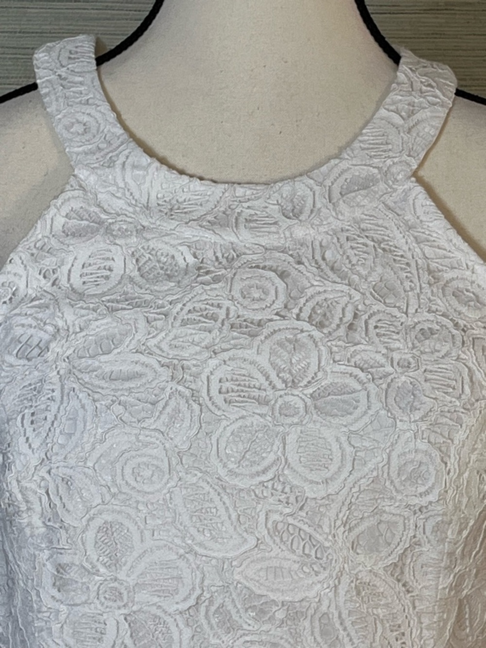 Lilly Pulitzer Ashlyn Shift Floral Lace Dress White Gold Women’s Size 10 Resort - Picture 2 of 8